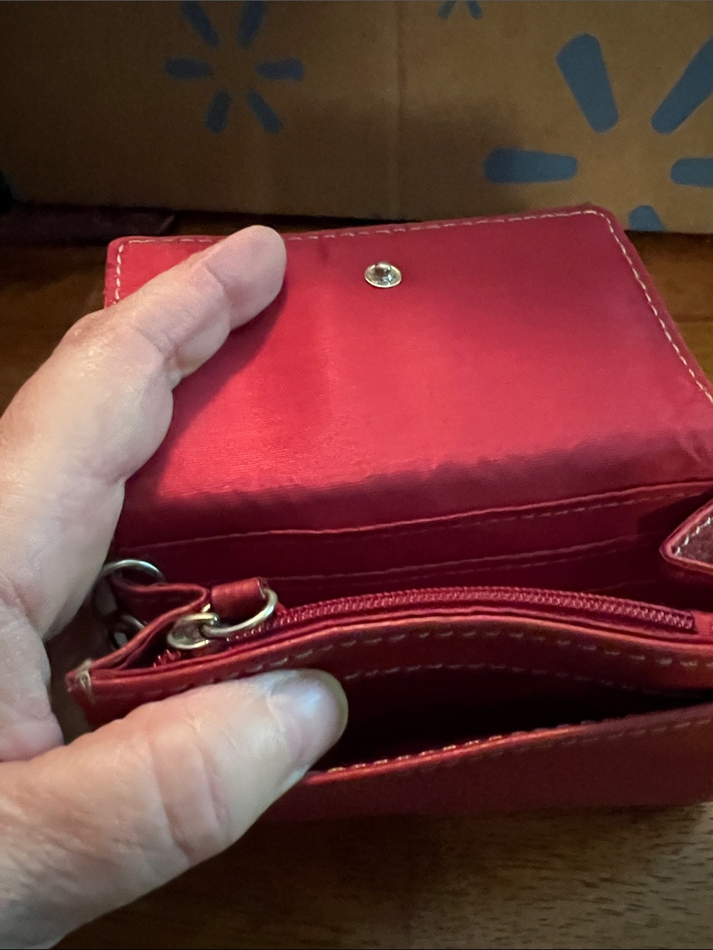 Tignanello Red Leather Key Wallet - Picture 5 of 6